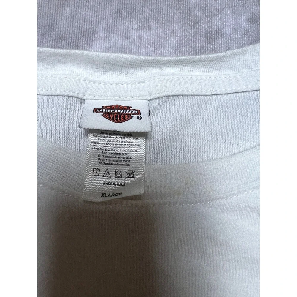 Harley-Davidson T-Shirt Women XL White Graphic Tee Arrowhead Peoria AZ 2018